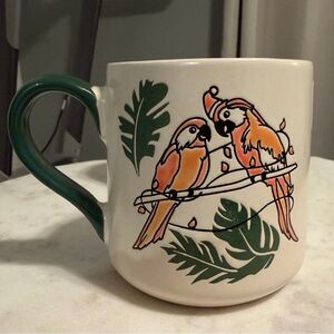 Eli & Ana Holiday Parrot Mug – Tropical Christmas Ceramic Coffee Cup New